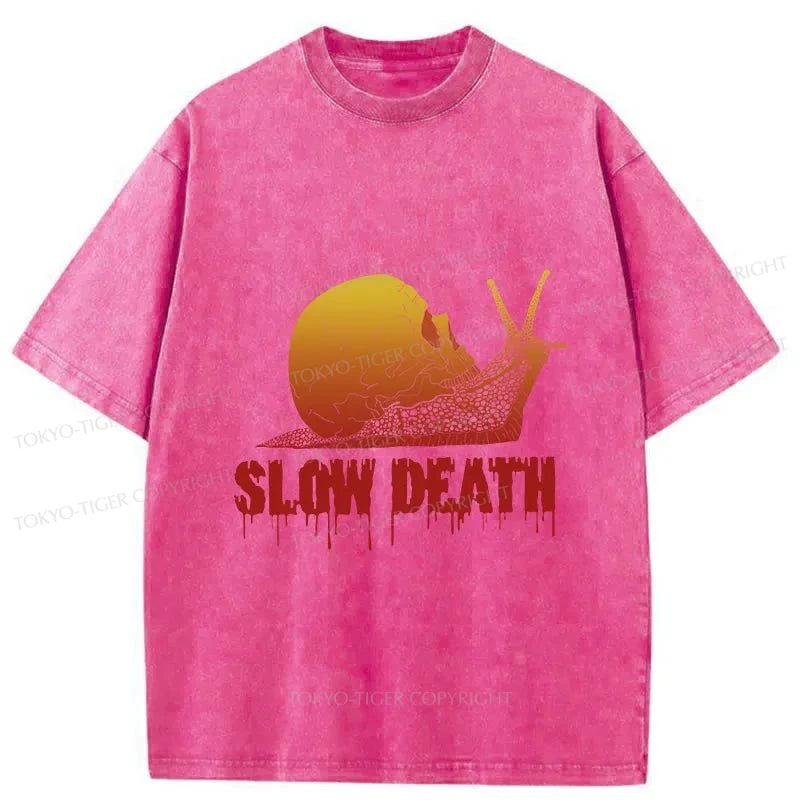 Tokyo-Tiger Slow Death Snail Washed T-Shirt