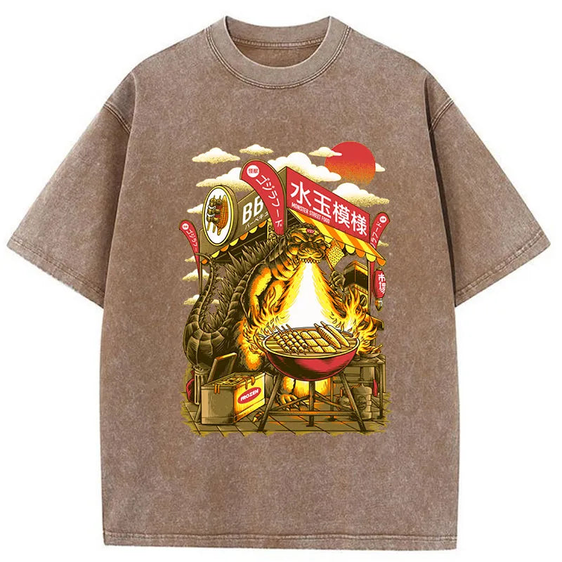 Tokyo-Tiger BBQ Kaiju Washed T-Shirt