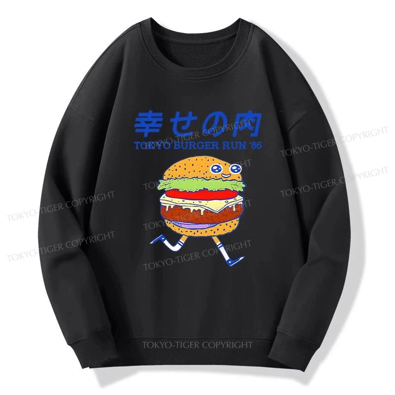 Tokyo-Tiger Tokyo Burger Run Japanese Sweatshirt