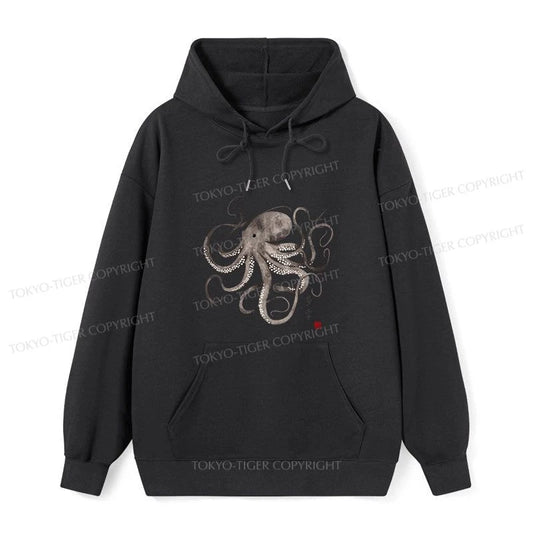 Tokyo-Tiger Octopus Japanese Calligraphy Classic Hoodie