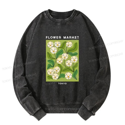 Tokyo-Tiger Flower Market Washed Sweatshirt