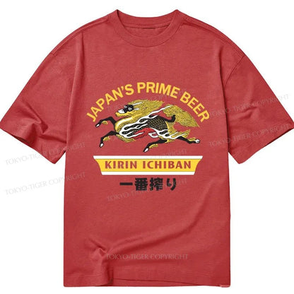 Tokyo-Tiger Kirin Ichiban Beer Logo Japanese Classic T-Shirt