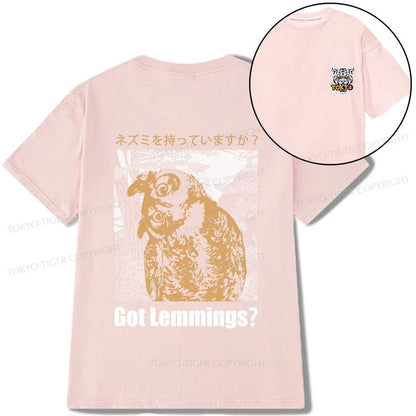 Tokyo-Tiger Do You Have Lemmings Japanese Front Back Classic T-Shirt