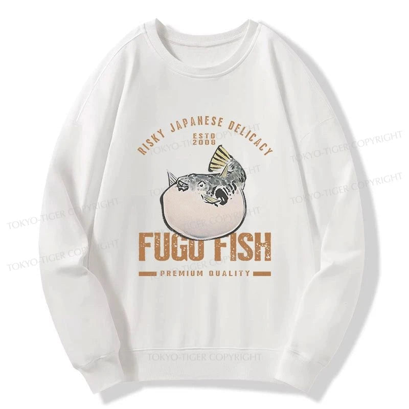 Tokyo-Tiger Fugu Fish Japanese Sweatshirt