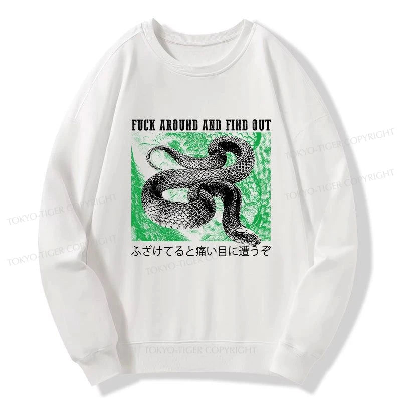 Tokyo-Tiger Cold And Heartless Snake Sweatshirt