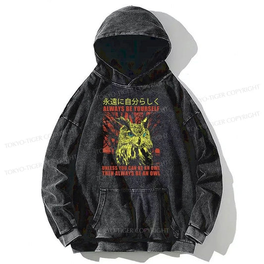 Tokyo-Tiger Always Be Yourself Japanese Washed Hoodie