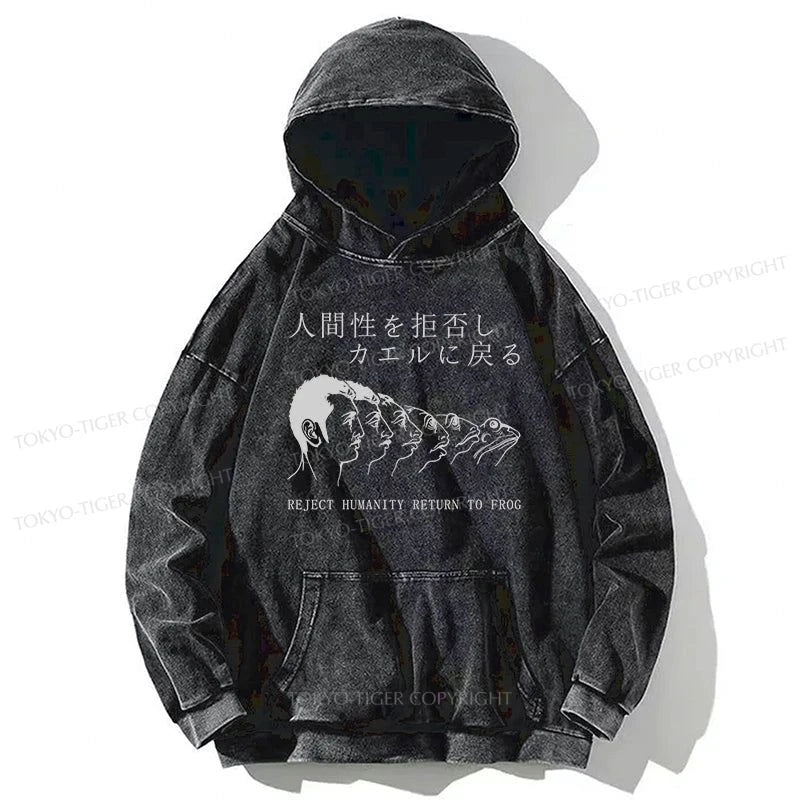 Tokyo-Tiger Return To Frog Washed Hoodie