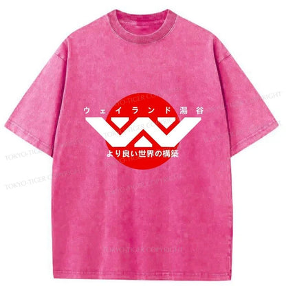 Tokyo-Tiger Weyland Yutani Logo Washed T-Shirt