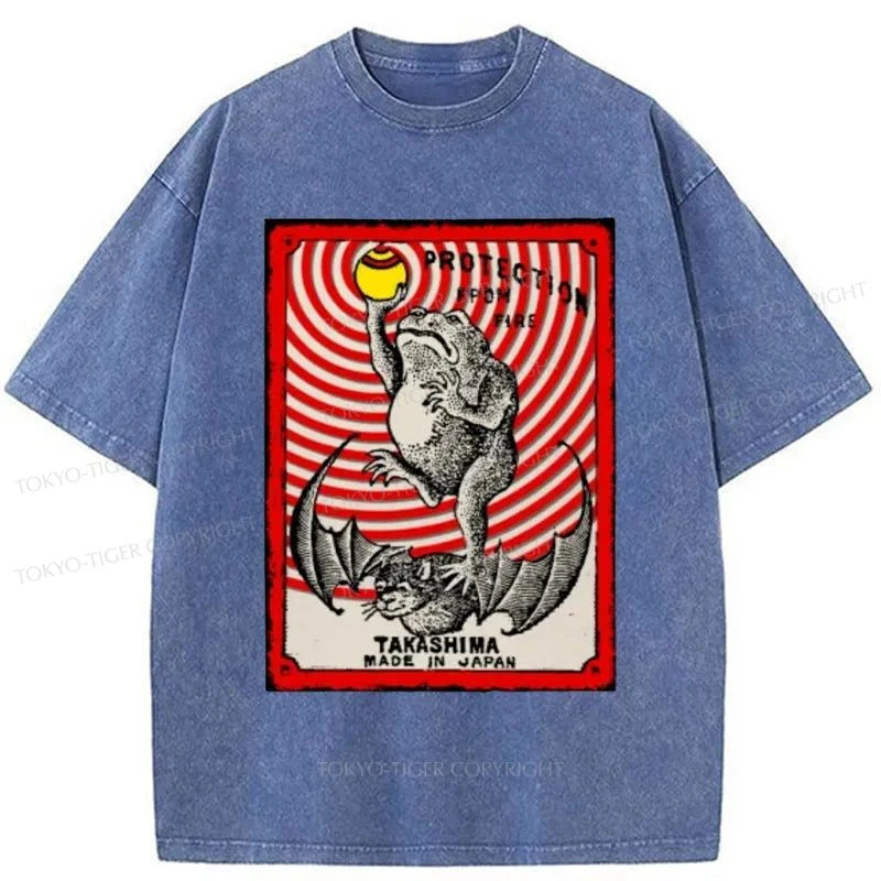 Tokyo-Tiger Takashima Matchbox Japanese Washed T-Shirt