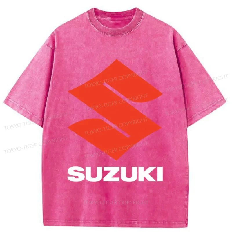 Tokyo-Tiger SUZUKI Logo Washed T-Shirt