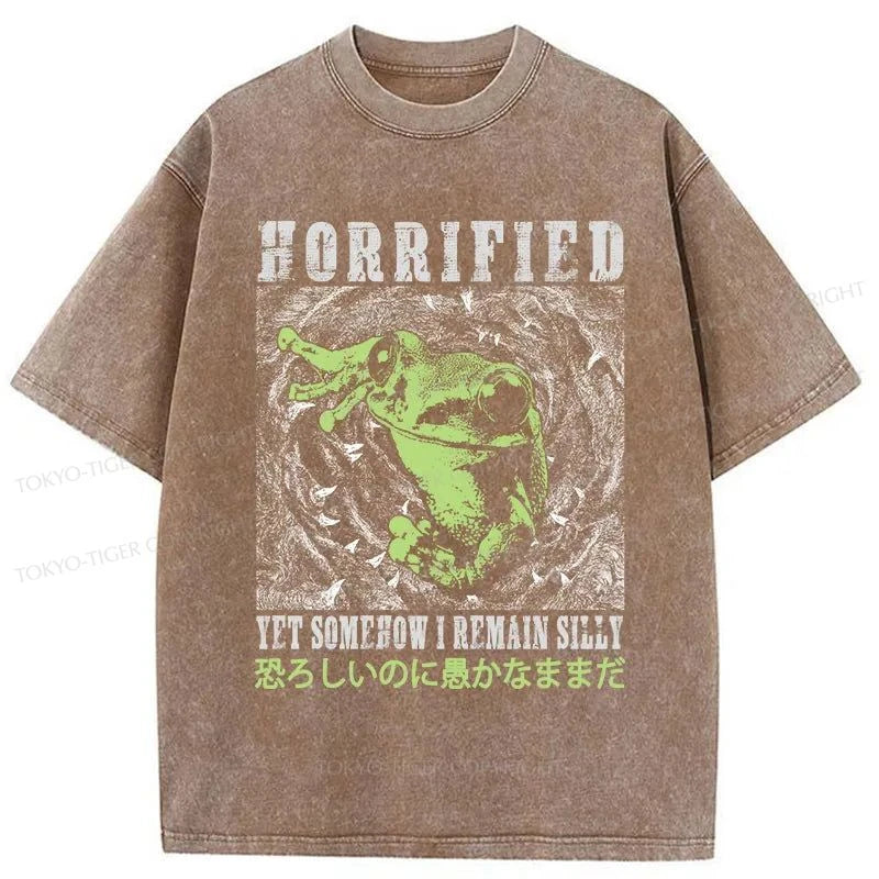 Tokyo-Tiger Silly Frog Japanese Washed T-Shirt