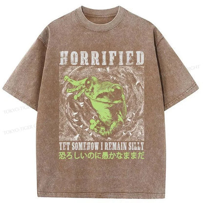 Tokyo-Tiger Silly Frog Japanese Washed T-Shirt