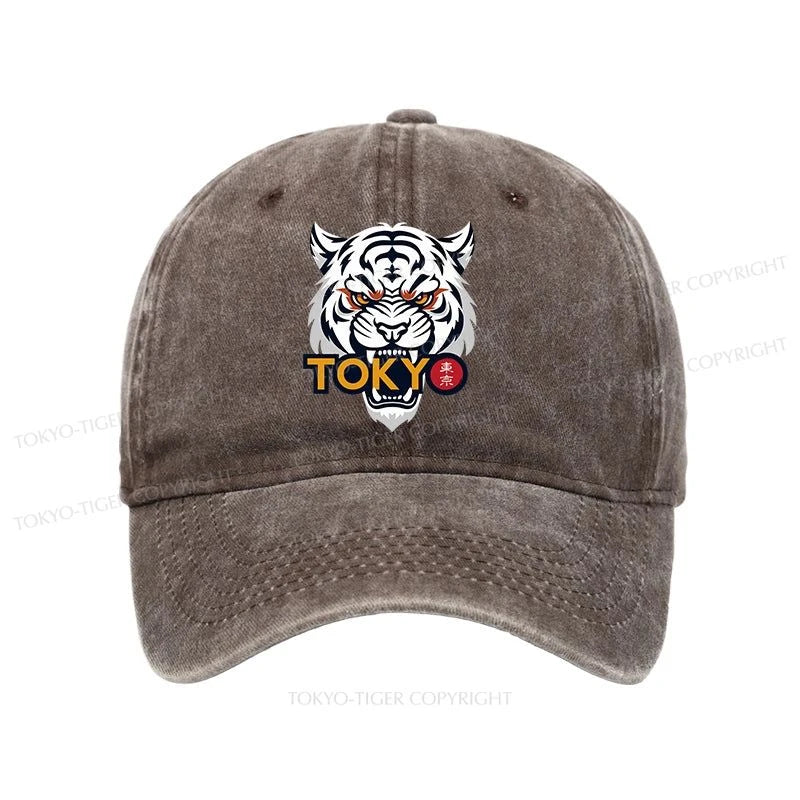 Tokyo-Tiger Logo Washed Cap