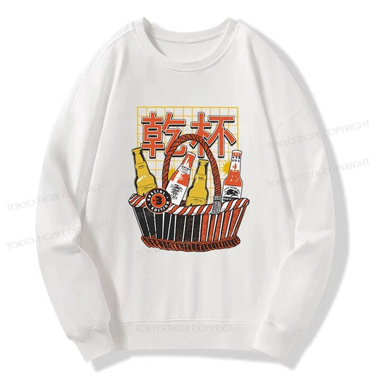 Tokyo-Tiger Have A Beer Together Sweatshirt