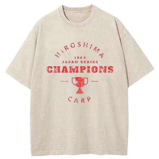 Tokyo-Tiger Hiroshima Champions 1984 Washed T-Shirt