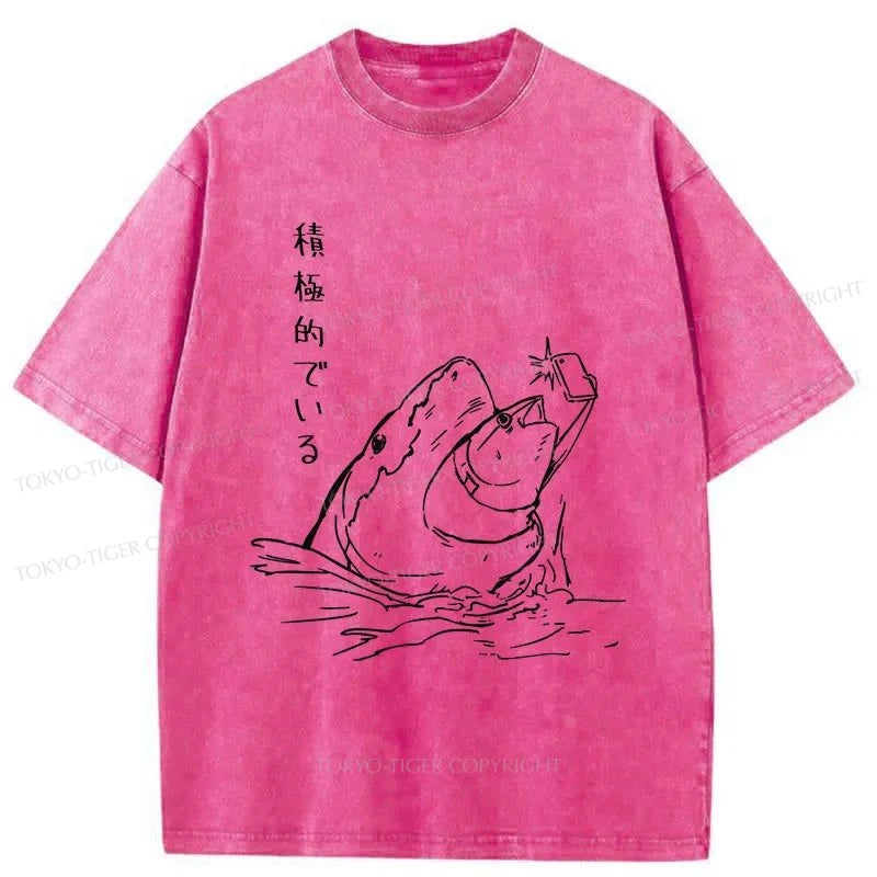 Tokyo-Tiger Fearless Tuna Japanese Washed T-Shirt