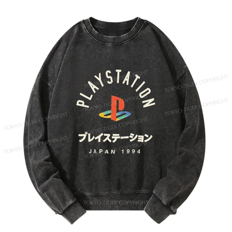 Tokyo-Tiger PlayStation Logo Japan Washed Sweatshirt