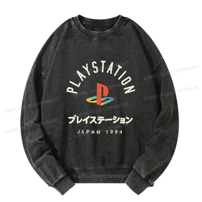 Tokyo-Tiger PlayStation Logo Japan Washed Sweatshirt