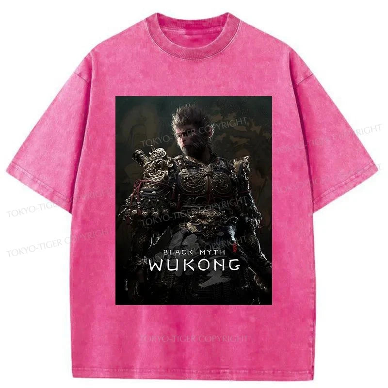 Tokyo-Tiger Black Myth Wukong Washed T-Shirt