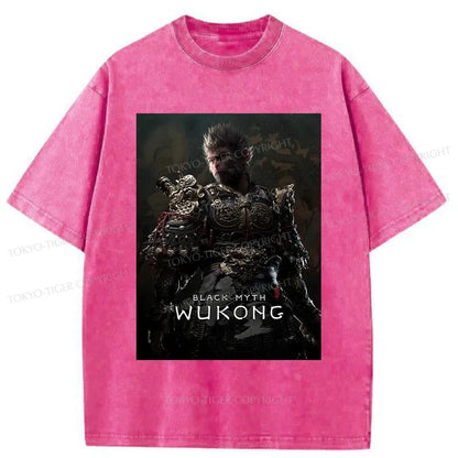 Tokyo-Tiger Black Myth Wukong Washed T-Shirt