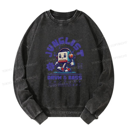 Tokyo-Tiger Junglist DNB Japan Washed Sweatshirt