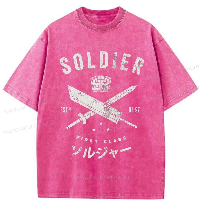 Tokyo-Tiger First Class Soldier Japanese Washed T-Shirt