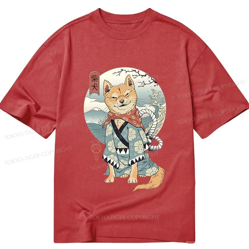 Tokyo-Tiger Samurai Shiba Dog Japanese Classic T-Shirt