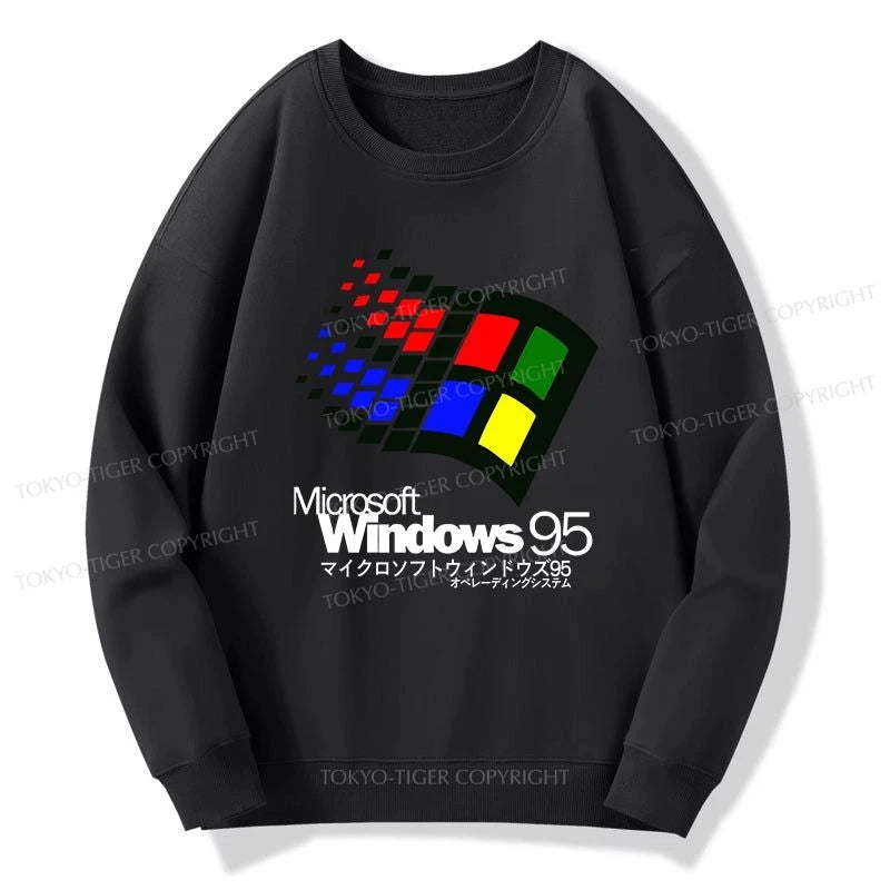 Tokyo-Tiger Windows 95 Logo Sweatshirt