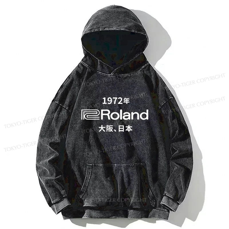 Tokyo-Tiger 1972 Roland Osaka Japan Washed Hoodie