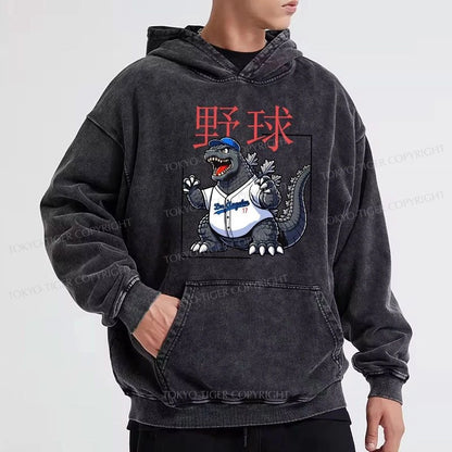 Tokyo-Tiger Baseball Is My Favorite Sport Washed Hoodie