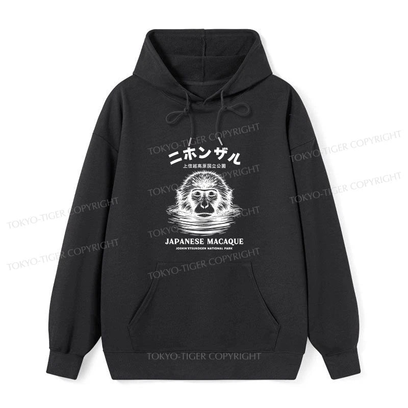 Tokyo-Tiger The Macaque Monkey In The Bath Japanese Classic Hoodie