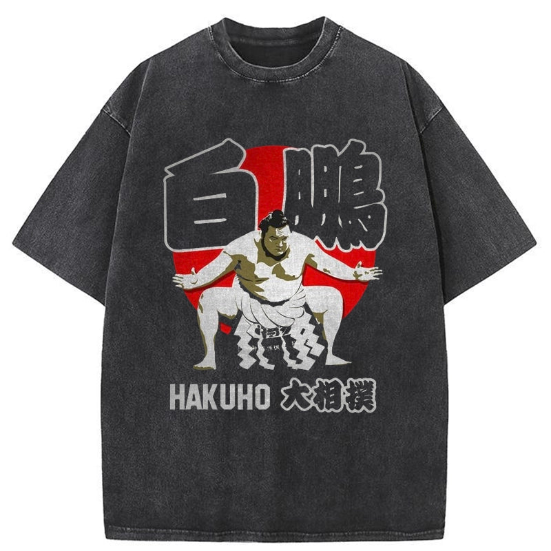 Tokyo-Tiger JAPAN SUMO HAKUHO SHO Washed T-Shirt