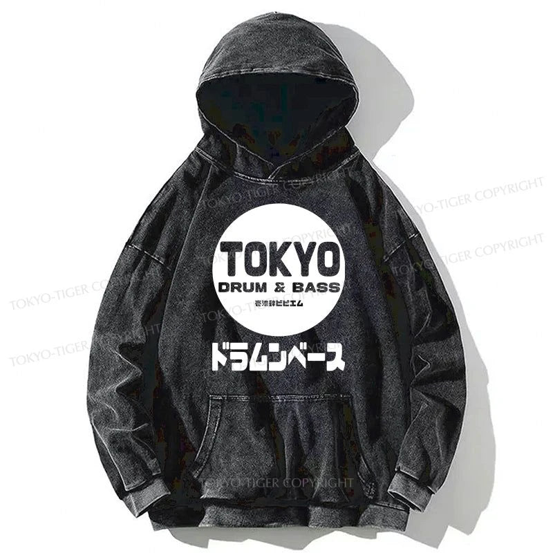 Tokyo-Tiger Tokyo DnB Japanese Washed Hoodie