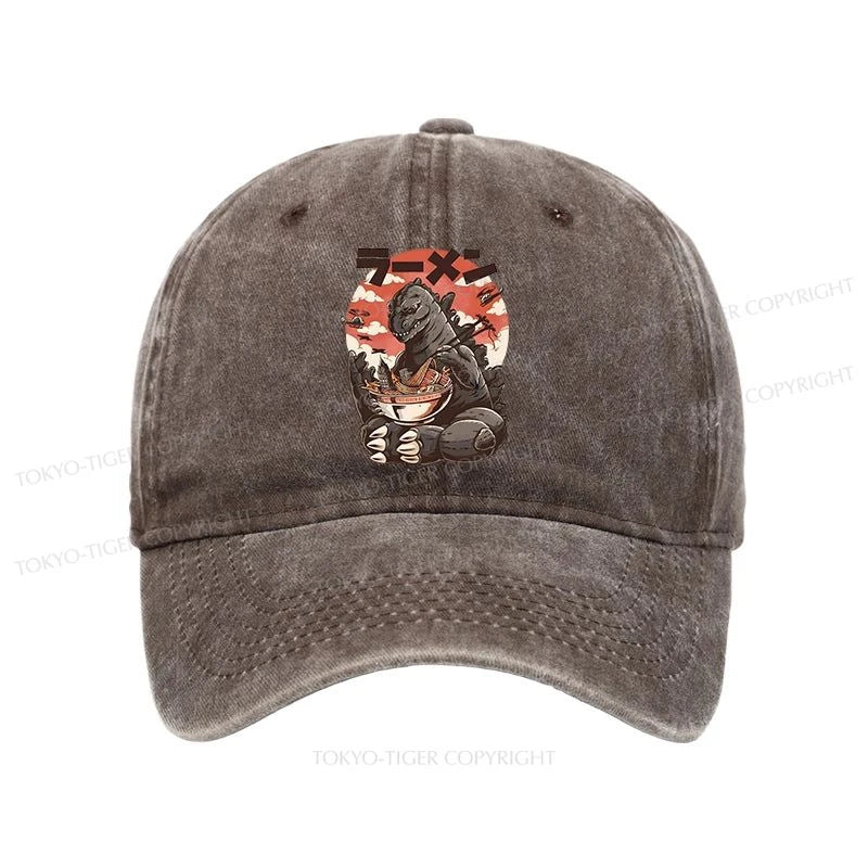 Tokyo-Tiger Ramen Monster Japanese Washed Cap