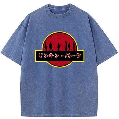 Tokyo-Tiger Linkin Park Japanese Washed T-Shirt