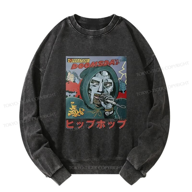 Tokyo-Tiger Mf Doom Japan Washed Sweatshirt