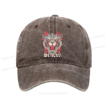 Tokyo-Tiger Retro Tiger Japanese Washed Cap