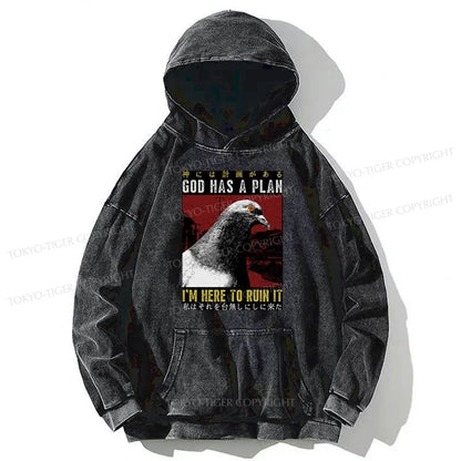 Tokyo-Tiger Pigeons That Want To Break The Plan Washed Hoodie