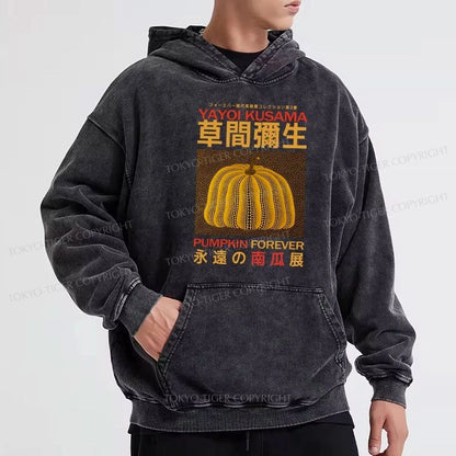 Tokyo-Tiger Forever Pumpkin Exhibition Japanese Washed Hoodie