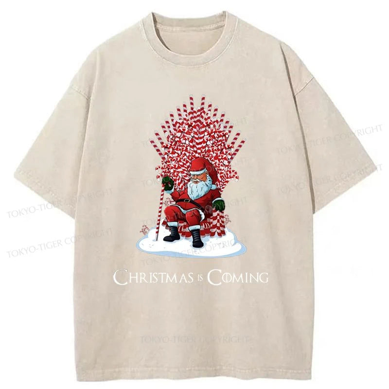 Tokyo-Tiger Games Of Christmas Washed T-Shirt