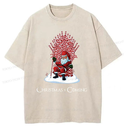 Tokyo-Tiger Games Of Christmas Washed T-Shirt