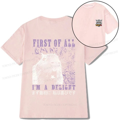 Tokyo-Tiger First Of All I'm A Delight Front Back Classic T-Shirt