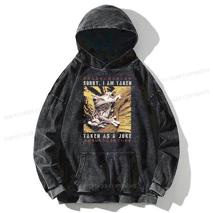 Tokyo-Tiger The Tragic Frog Japanese Washed Hoodie