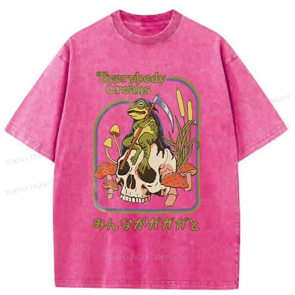 Tokyo-Tiger Death Frog Japan Washed T-Shirt