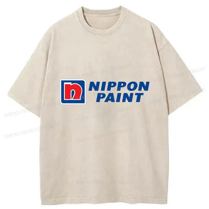 Tokyo-Tiger Nippon Paint Logo Washed T-Shirt