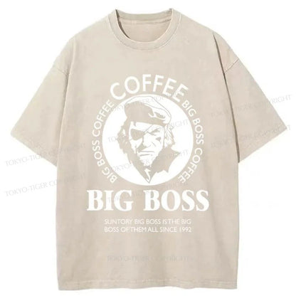 Tokyo-Tiger Big Boss Coffee Washed T-Shirt