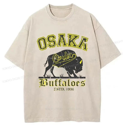 Tokyo-Tiger Orix Buffaloes Japanese Washed T-Shirt