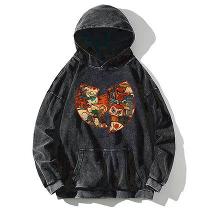 Tokyo-Tiger Wutang Clan Japanese Washed Hoodie