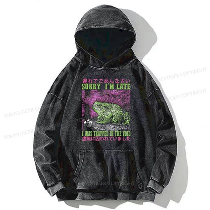 Tokyo-Tiger A Frog In Distress Japanese Washed Hoodie