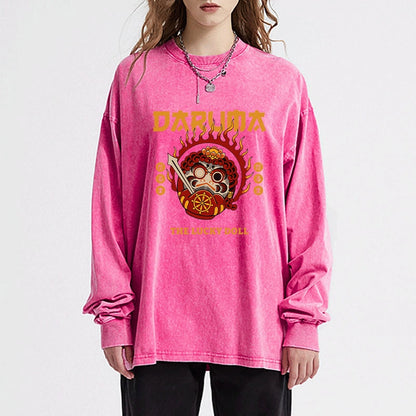 Tokyo-Tiger The Lucky Doll Washed Long Sleeve T-Shirt